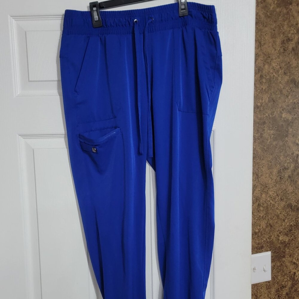 HH Works by Healing Hands Rhea Jogger Scrub Pant galaxy blue medium